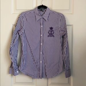 Ralph Lauren purple striped button down